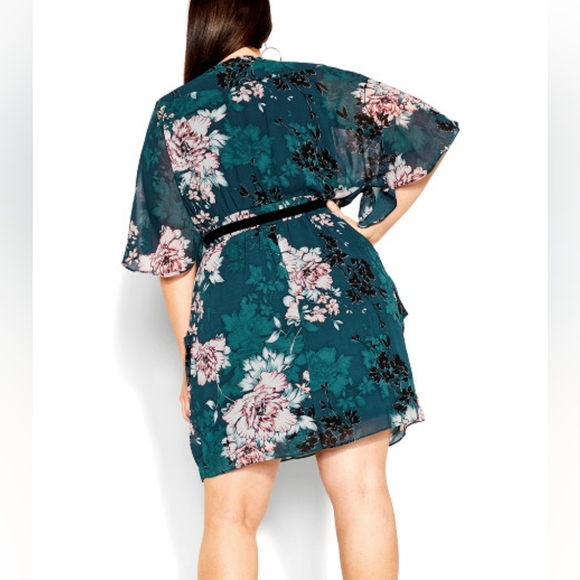 City Chic jade blossom dress new in package. 18W, 20W - Picture 3 of 5